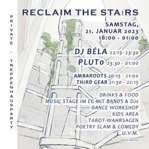 Flyer von reclaim the stairs